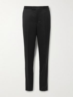 Hampton Slim-Fit Grosgrain-Trimmed Wool-Twill Tuxedo Trousers Hampton Slim-Fit Grosgrain-Trimmed Wool-Twill Tuxedo Trousers