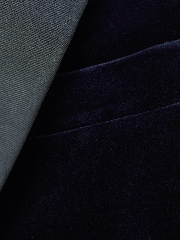 Cotton-Velvet Tuxedo Jacket - E1