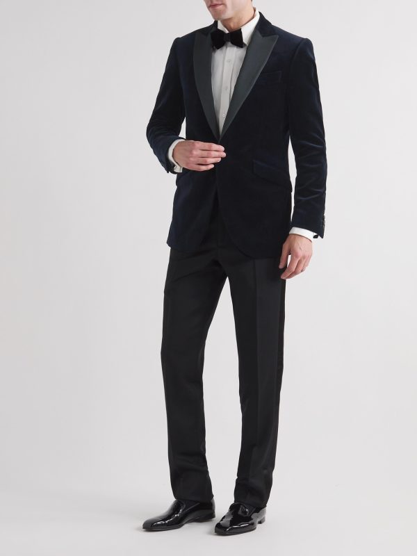 Cotton-Velvet Tuxedo Jacket - OU