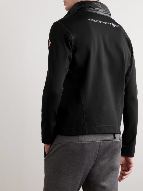 Slim-Fit Quilted Ripstop and Jersey Down Jacket - BK Slim-Fit Quilted Ripstop and Jersey Down Jacket - BK