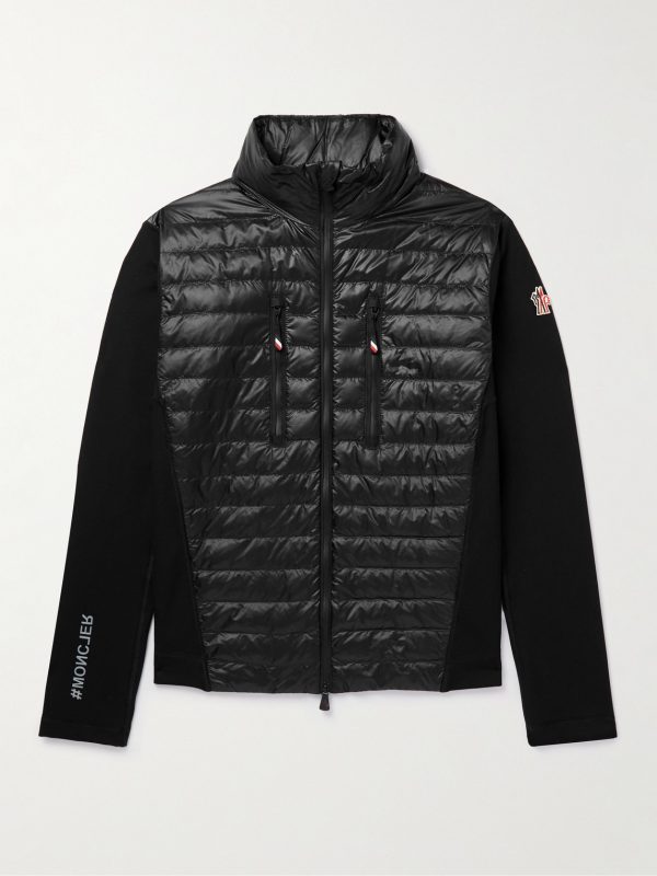 Slim-Fit Quilted Ripstop and Jersey Down Jacket Slim-Fit Quilted Ripstop and Jersey Down Jacket