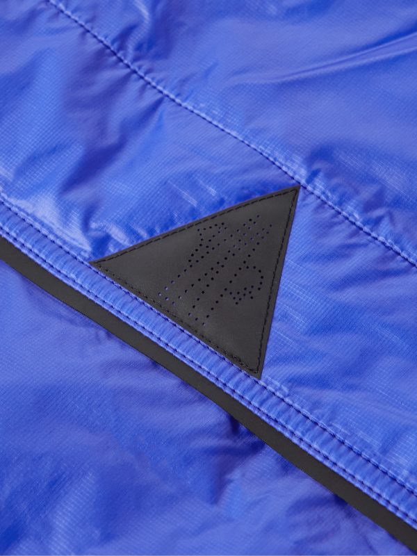 Ollon Logo-Appliquéd Quilted Glossed-Shell Down Gilet - CU Ollon Logo-Appliquéd Quilted Glossed-Shell Down Gilet - CU