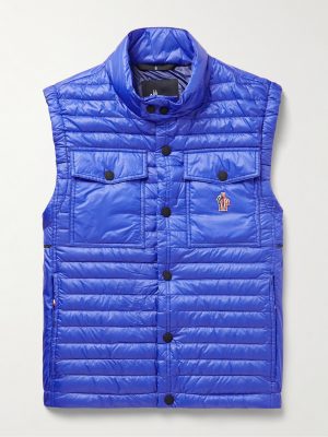 Ollon Logo-Appliquéd Quilted Glossed-Shell Down Gilet Ollon Logo-Appliquéd Quilted Glossed-Shell Down Gilet