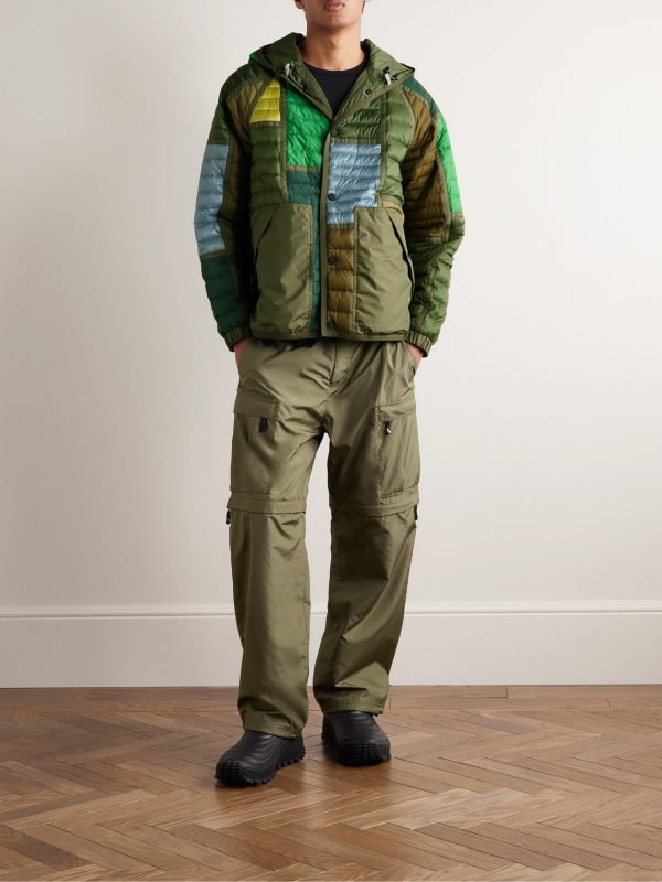 Raron Panelled Padded Ripstop and Shell Hooded Down Jacket - OU Raron Panelled Padded Ripstop and Shell Hooded Down Jacket - OU