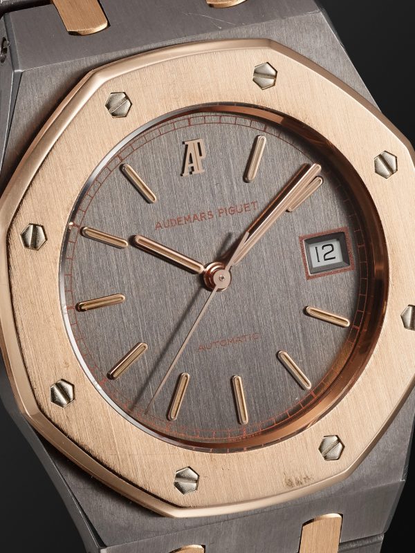 Vintage 1980s Audemars Piguet Royal Oak Automatic 35mm Tantalum and 18-Karat Pink Gold Watch, Ref. No. 14486 - CU Vintage 1980s Audemars Piguet Royal Oak Automatic 35mm Tantalum and 18-Karat Pink Gold Watch, Ref. No. 14486 - CU