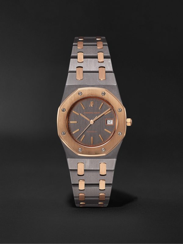 Vintage 1980s Audemars Piguet Royal Oak Automatic 35mm Tantalum and 18-Karat Pink Gold Watch, Ref. No. 14486 Vintage 1980s Audemars Piguet Royal Oak Automatic 35mm Tantalum and 18-Karat Pink Gold Watch, Ref. No. 14486
