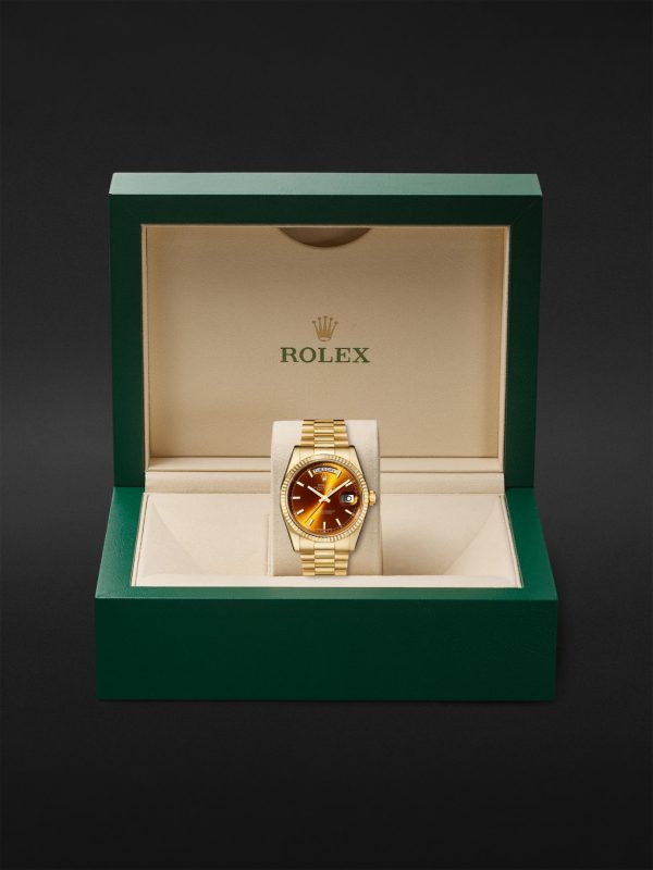 Pre-Owned 2018 Rolex Day-Date Automatic 36mm 18-Karat Gold Watch, Ref. No. 118238 - E3 Pre-Owned 2018 Rolex Day-Date Automatic 36mm 18-Karat Gold Watch, Ref. No. 118238 - E3