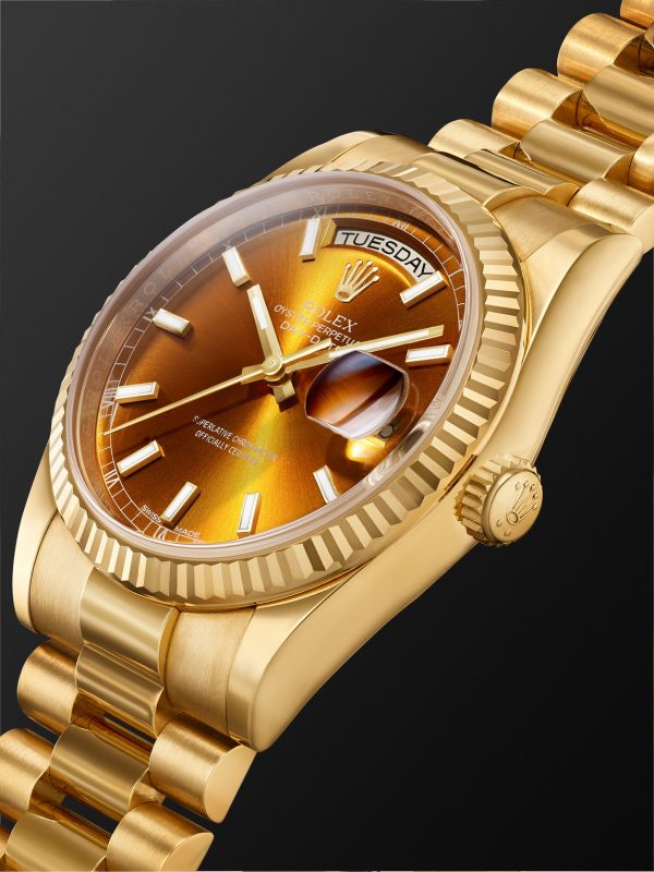 Pre-Owned 2018 Rolex Day-Date Automatic 36mm 18-Karat Gold Watch, Ref. No. 118238 - FR Pre-Owned 2018 Rolex Day-Date Automatic 36mm 18-Karat Gold Watch, Ref. No. 118238 - FR