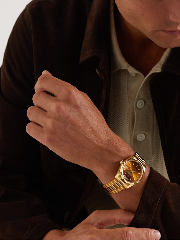 Pre-Owned 2018 Rolex Day-Date Automatic 36mm 18-Karat Gold Watch, Ref. No. 118238 - OU Pre-Owned 2018 Rolex Day-Date Automatic 36mm 18-Karat Gold Watch, Ref. No. 118238 - OU