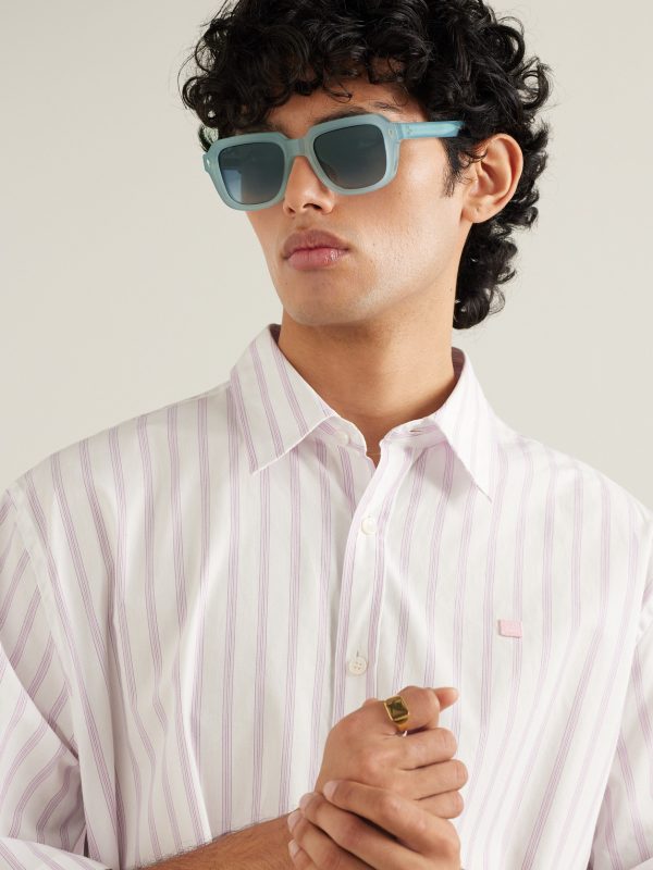 Taos Square-Frame Acetate Sunglasses - OU Taos Square-Frame Acetate Sunglasses - OU