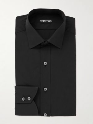 Slim-Fit Cotton-Poplin Shirt