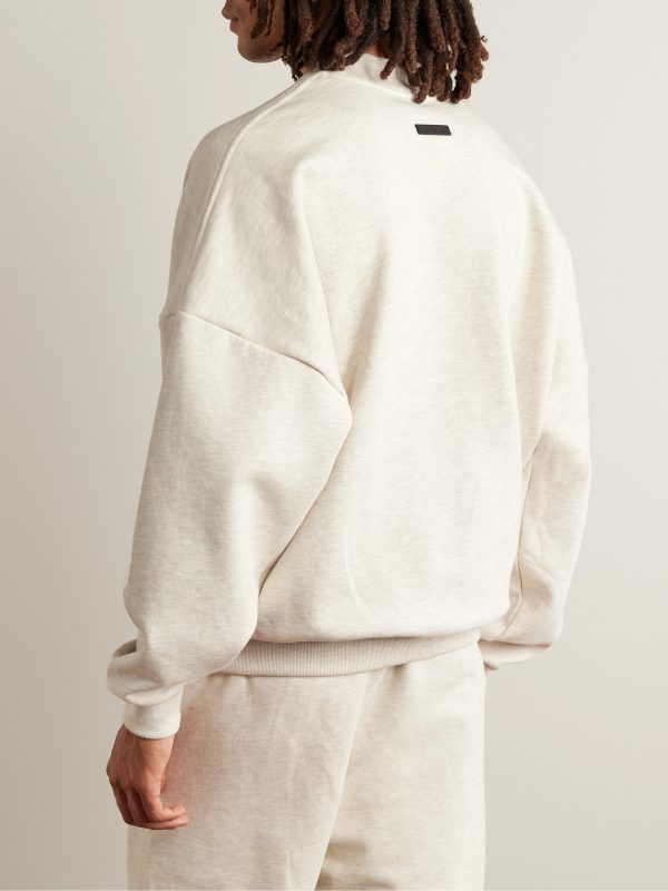 Eternal Logo-Flocked Cotton-Jersey Sweatshirt - BK