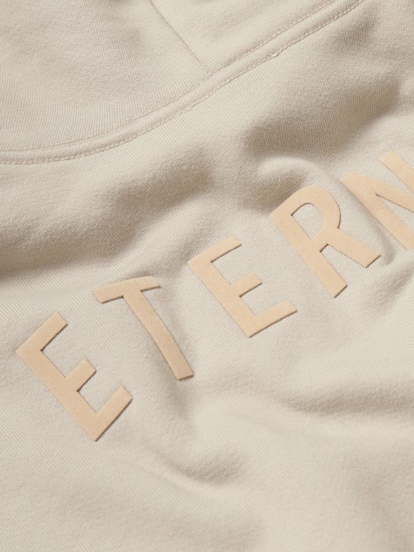 Eternal Logo-Flocked Cotton-Jersey Hoodie - CU