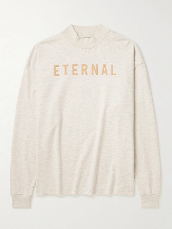 Eternal Logo-Flocked Cotton-Jersey T-Shirt Eternal Logo-Flocked Cotton-Jersey T-Shirt