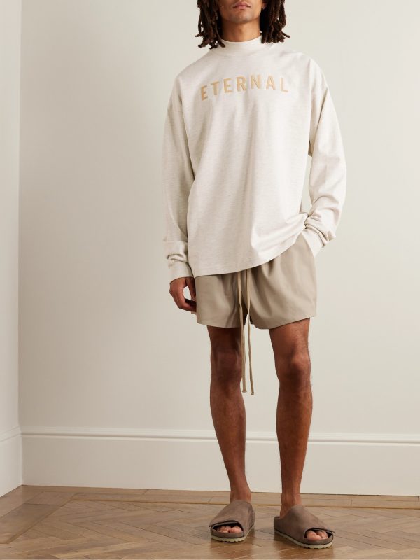 Eternal Logo-Flocked Cotton-Jersey T-Shirt - OU Eternal Logo-Flocked Cotton-Jersey T-Shirt - OU