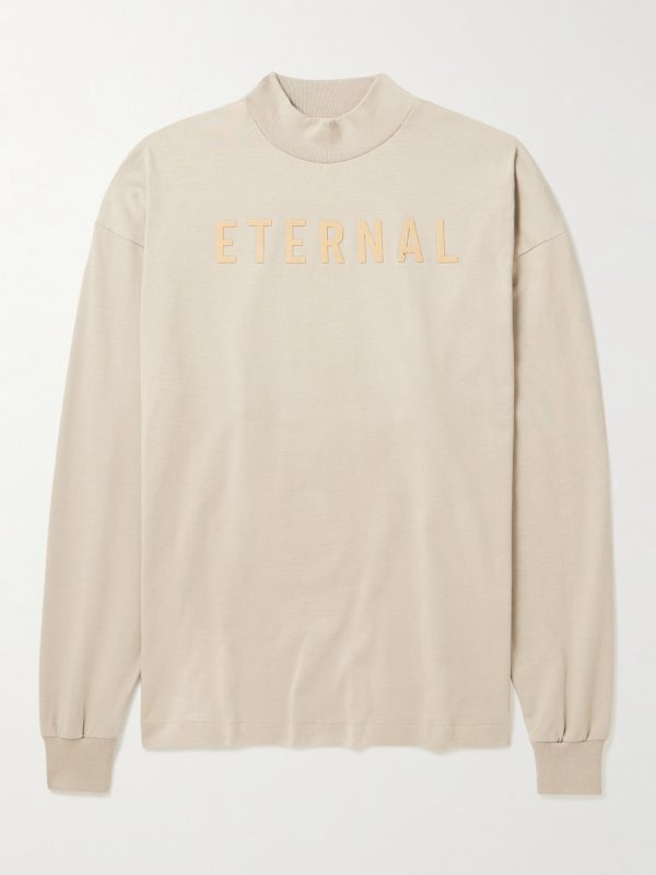Eternal Logo-Flocked Cotton-Jersey T-Shirt Eternal Logo-Flocked Cotton-Jersey T-Shirt