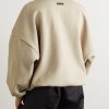 Eternal Logo-Flocked Cotton-Jersey Sweatshirt - BK Eternal Logo-Flocked Cotton-Jersey Sweatshirt - BK