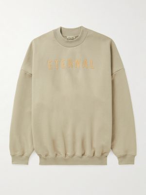 Eternal Logo-Flocked Cotton-Jersey Sweatshirt Eternal Logo-Flocked Cotton-Jersey Sweatshirt