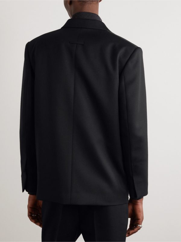 Eternal Double-Breasted Cavalry Wool-Twill Suit Jacket - BK Eternal Double-Breasted Cavalry Wool-Twill Suit Jacket - BK
