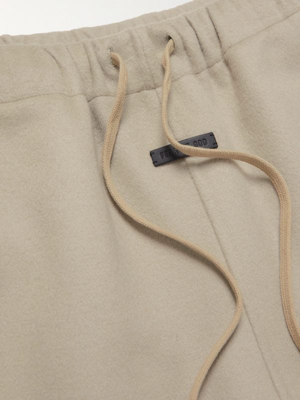Eternal Wide-Leg Wool and Cashmere-Blend Drawstring Shorts - E1