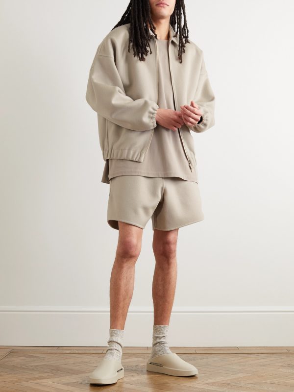 Eternal Wide-Leg Wool and Cashmere-Blend Drawstring Shorts - OU