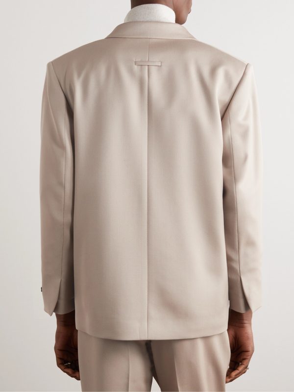 Eternal Double-Breasted Cavalry Wool-Twill Suit Jacket - BK Eternal Double-Breasted Cavalry Wool-Twill Suit Jacket - BK