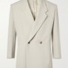 Eternal California Double-Breasted Virgin Wool and Cotton-Blend Twill Blazer
