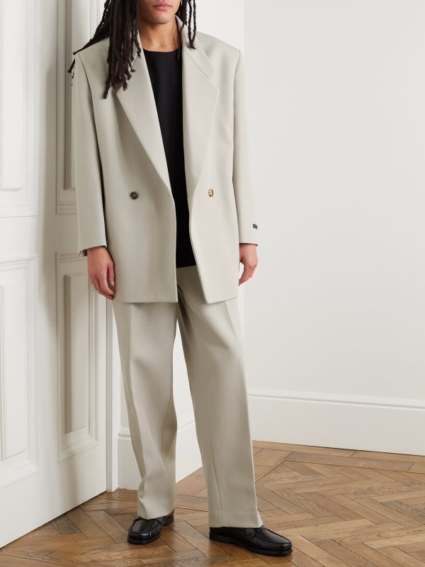 Eternal California Double-Breasted Virgin Wool and Cotton-Blend Twill Blazer - OU