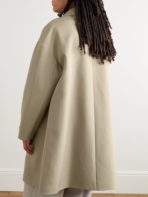 Eternal Wool and Cotton-Blend Twill Coat - BK Eternal Wool and Cotton-Blend Twill Coat - BK