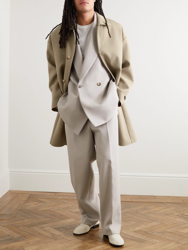 Eternal Wool and Cotton-Blend Twill Coat - OU Eternal Wool and Cotton-Blend Twill Coat - OU