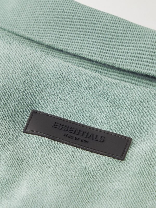 Logo-Appliquéd Terry Polo Shirt - CU Logo-Appliquéd Terry Polo Shirt - CU