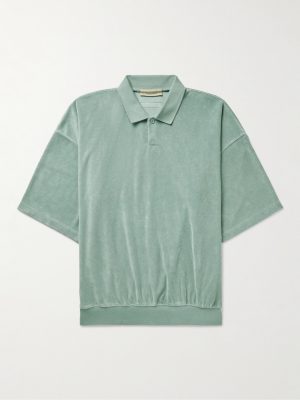 Logo-Appliquéd Terry Polo Shirt