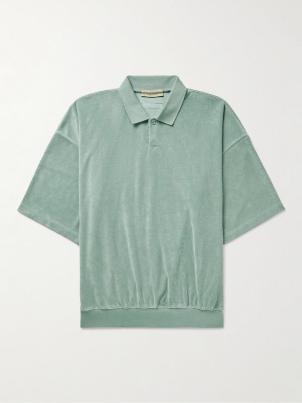 Logo-Appliquéd Terry Polo Shirt Logo-Appliquéd Terry Polo Shirt