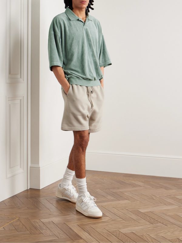 Logo-Appliquéd Terry Polo Shirt - OU Logo-Appliquéd Terry Polo Shirt - OU