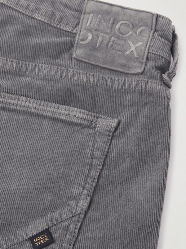 Slim-Fit Stretch Cotton-Blend Corduroy Trousers - CU