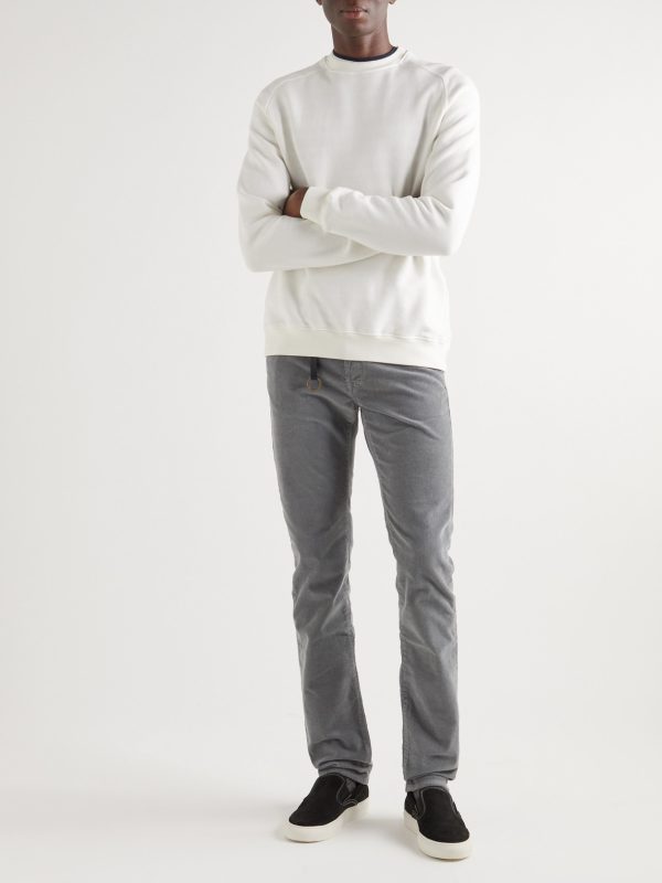 Slim-Fit Stretch Cotton-Blend Corduroy Trousers - OU