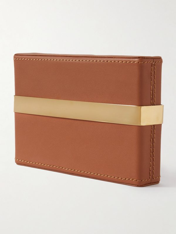 Westover Leather and Gold-Tone Playing Cards Set - BK Westover Leather and Gold-Tone Playing Cards Set - BK