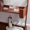 Hudson Plaid Set of Two Highball Crystal Glasses - OU