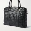 Intrecciato Leather Briefcase - BK Intrecciato Leather Briefcase - BK