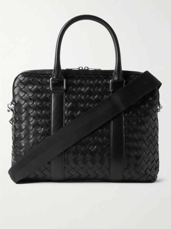 Intrecciato Leather Briefcase Intrecciato Leather Briefcase