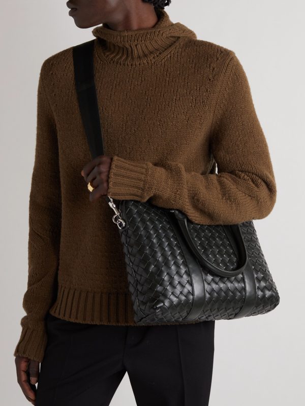 Intrecciato Leather Briefcase - OU Intrecciato Leather Briefcase - OU