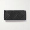 Intrecciato Full-Grain Leather Money Clip