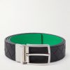3.5cm Reversible Intrecciato Leather Belt 3.5cm Reversible Intrecciato Leather Belt