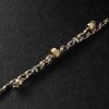 Arrowhead Gold, Cord and Diamond Necklace - BK