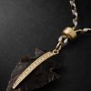 Arrowhead Gold, Cord and Diamond Necklace - CU