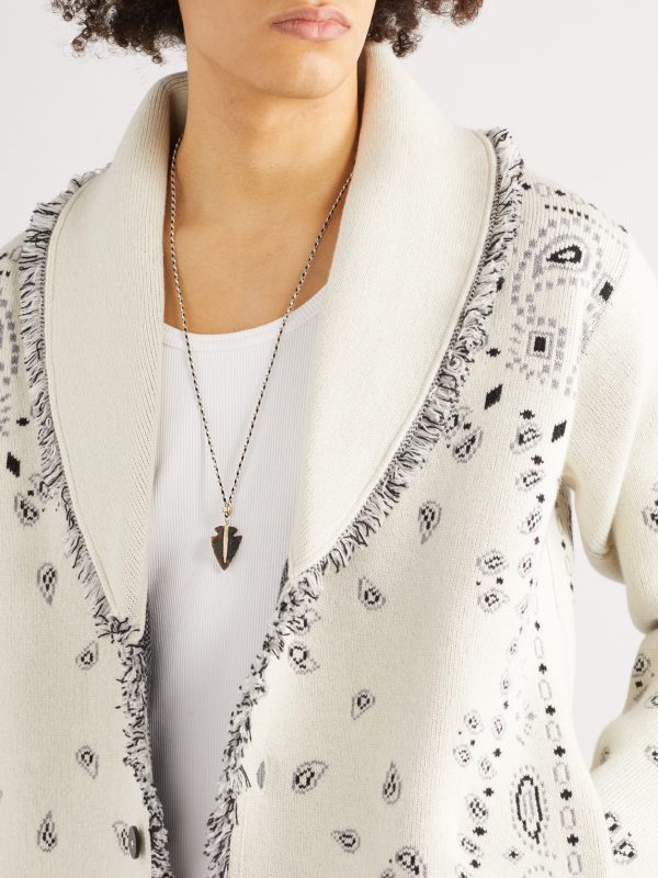 Arrowhead Gold, Cord and Diamond Necklace - OU