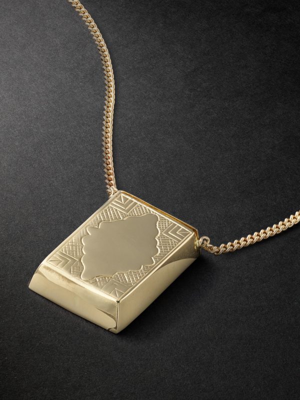 Prayer Box Gold Chain Necklace - CU Prayer Box Gold Chain Necklace - CU