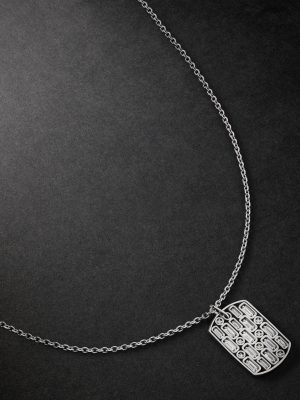 18-Karat White Gold Diamond Pendant Necklace