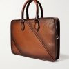 Un Jour Mini Scritto Leather Briefcase - BK Un Jour Mini Scritto Leather Briefcase - BK