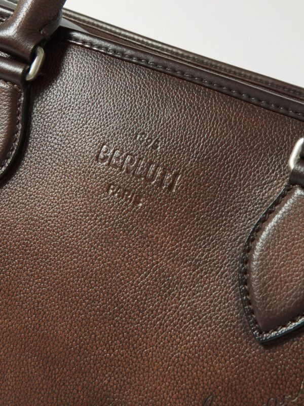 Overnight Scritto Venezia Softy Leather Weekend Bag - CU